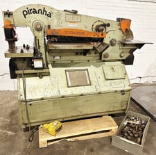 5" x 5" x 1/2" Piranha #P70, 70 ton hydraulic ironworker