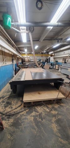 Multicam #M-Series, CNC router, single spindle, 6.5'x12'tbl., 21k RPM, 2004
