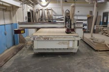 AXYZ Automation #5012, CNC router, 5' x12'tbl., single boring spindle, 8 ATC, 24k RPM, 2002