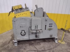 4000 lb. Littell #CC40-418-5PD, coil cradle & straightener, 18" x .125" stock, 46" outside dimension