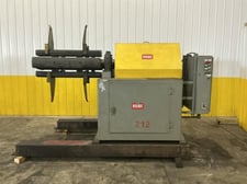 16000 lb. Rowe #16040-DSJ, motorized uncoiler, 40" width, 60" outside dimensions, automatic expansion
