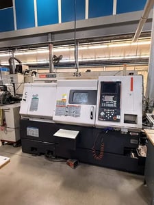 Mazak #QTN-250M, CNC lathe, 26.5" swing, 10" chuck, 3" bar, 21.2" centers, 14.75" dia., 4000 RPM, 30 HP, 12