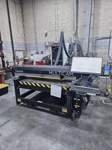 Multicam #Magnus-510HD, CO2 laser, 62" x 122" area, 450 watts, 2000 lb., 2020