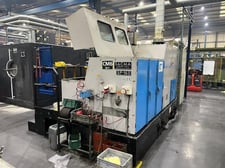 0.31" x 2.17" Sacma #SP-160, 5-Die Progressive Header, 9/16" max. PKO length, 350 pieces/min., exit conveyor