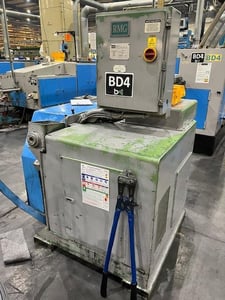 RMG #78-1551-67, Wire Drawer, 0.437" wire diameter, 28" capstan, 78 FPM, 10 HP, manual roller clamp, 415 Volts