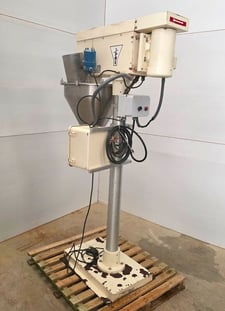 AMS #A-100, Auger Powder Filler, 1.5 HP Leeson motor, 208-230/460 Volt, 3PH