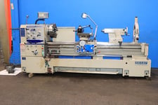 26" x 80" Sharp #2680C, engine lathe, 17" swing over cross slide, inch/metric threading, 2-Axis digital read