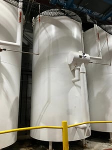 Cherry Burrell, 9000 gallon 304 Stainless Steel refrigerated silo tank, agitator
