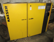 367 acfm @ 10" -29" Hg., Kaeser # BSV101, Rotary Screw Vacuum Pump, 3" vacuum connection, 2-1/2" air