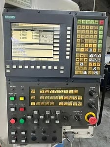 Hyundai #SPT-V800, vertical machining center, 10000 RPM, 20 automatic tool changer, ISO 40, Siemens 810D, 2000