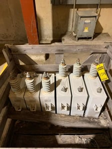 300 KVAR ABB, 7200 Volts, 1-Bushing, Capacitators, (6 available)