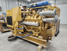 500 KW Caterpillar #3412, diesel generator base tank AR 7E0160, 208 Volts, tested, 600 hours, 1999
