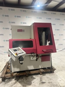 22" Behringer #VAL-560-NC1, Automatic Cold Saw, 3400 RPM, 35 HP, Bar Loader, Conveyor, Dust Collector, 2014