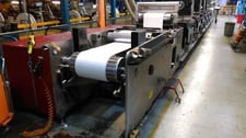 6 color, Edale #Sigma-650, 26" web, Servo Flexo Press, 787 FPM, 2005