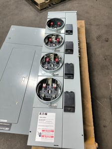 Eaton 1MM412RRLP 4 Meter Stack 800 Amps 120/240 VAC 1PH 3 Wire Ringless NOS