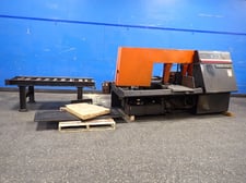 20" x 20" Amada #HFA-20S, Horizontal Band Saw, w/Roller Conveyor
