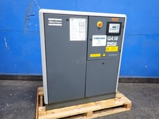 105 cfm, 132 psi, Atlas Copco #GA-18, Air Compressor, 25 HP, 3600 RPM, 2002