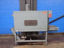 Shanklin Sealed Air Corporation #T71, Shrink Tunnel, 91" x 22" capacity, 15" Wire Conveyor Belt, 230 V