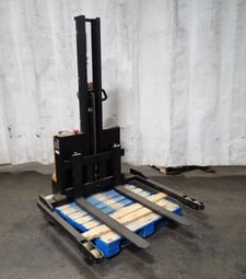 2200 lb. Big Lift LLC #S-22-62, Electric Pallet Stacker, 4" x 42" Forks, 62" Lift height, 24" Load Center