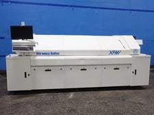 20" width x 138" L Vitronics Soltec #XPM2-520, Reflow Oven, 2 2" x 2" Opening, 10 m3/hr., 4.3 bar, 48 kVA