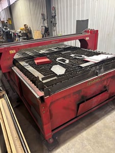 Dynatorch #XLS, CNC plasma cutting table with rotary, 5' x 10' table, 85 amp power source