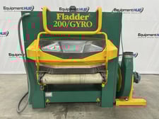 Fladder #200/GYRO-1000 VAC deburring, denibbing sander / deburring machine, 2016