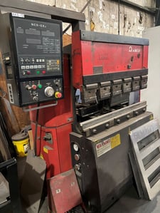 35 Ton, Amada #FBD-3512, CNC press brake, 4' overall, 40.2" between housing, 3.94" stroke, 7.88" throat, 1991