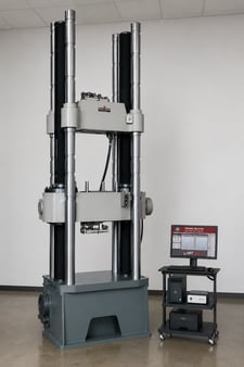 Tinius Olsen #600-2-60, 600K (3000kN), custom built deluxe Super L, reconditioned, retrofitted & certified