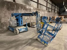 500 lb. Genie #Z-34/22N, Mobile Boom Lift, 22' max. reach, 34' max. platform height, 3200 psi, 110 Volt, 2000