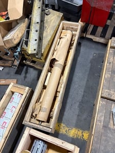 55" W & H #735581890, Grooved Slitter Roller, 5" diameter, Shaft/Journal