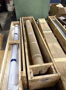 88" Upper Rubber Roller, 8.4" diameter, 1.43" Shaft/Journal Dia