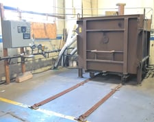 5' width x 6' L x 6' D Gas-Fired Car Bottom Furnace, 650&deg;F, 480 V., 3-phase, Allen Bradley Powerview 550