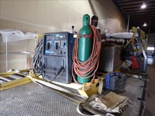 Miller #Bobcat-250, CC/CV AC/DC welder generator with custom built skid, bottle rack, box & accessories, 1734