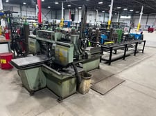 13" x 18" Hyd-Mech #S20A-Series-II, automatic horizontal pivot band saw, 14'10" x 1" band