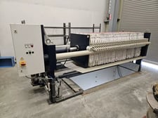 31.5" Simex GMBH #SPK80-35/40, hydraulic filter press, (42) 800mm x 800mm plates, 2017