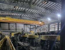 27.5 Ton, Konecranes, Double Girder Overhead Bridge Crane System, 700' total crane runway rail, 98' span