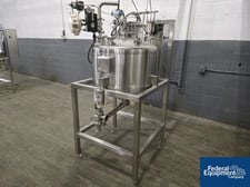 100 gallon Northland, Receiver, Stainless Steel, 75 psi, 30" diameter x 18" straight side, dish top & bottom