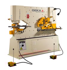 6" x6" x1/2" Geka #Hydracrop-110SD, Ironworker, 120 Ton, 24" blade, 3-1/8" stroke, New, 2026