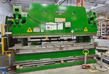 320 Ton, Accurpress #732012, Hydraulic Press Brake, 12' overall, 10' between housing, 8" stroke, 40 HP