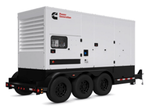 275 KW Cummins #C275D2RE, Towable Diesel Generator, PowerCommand 3.3 control system, 370-gallon fuel tank