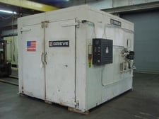 84" width x 84" H x 84" L Grieve model MODIFIED B4-750, gas fired, solvent rated, 750°F