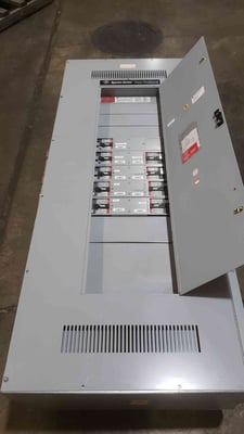 800 Amp. General Electric Spectra Series, Panelboard, 277/480V., 3PH, 4W, 9 Breakers