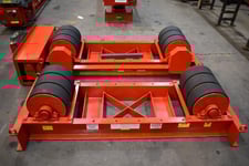 120 Ton, WeldWire #WWRD-120 / WWRI-120, tank turning rolls, 240000 lb., 8"-18' diameter, hand pendant