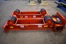 20 Ton, WeldWire #WWRD-20 / WWRI-20, turning roll, 40000 lb., 1 Driver & 1 Idler, hand pendant controller