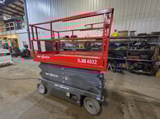 700 lb. SkyJack #SJ4632, electric scissor lift, 32' lift height, 516 hours, variable speed, rear two-wheel