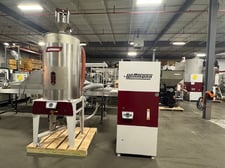 Wittmann #E180 Silmax, material dryer with 600 lb. hopper, 180 lb./hr., 6 KW, -76°F dewpoint, 2012