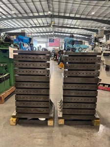 20.5" x 41" x 22" Devlieg, angle plate, 10 horizontal t-slots