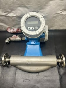 Endress & Hauser #80F08-4440/0, Promass 80 Series Coriolis Mass Flow Meter, 3/8" line size, 150 psig