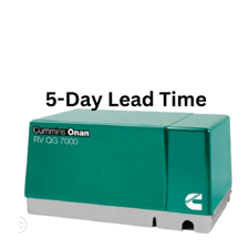7 KW Cummins/Onan #QG7000, Gasoline RV Generator, (2) 30 amp circuit breakers, 2400 RPM, 120 Volt
