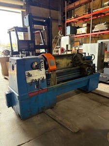 17" x 80" Clausing Colchester #17, Engine Lathe, 3.06" bore, 10 HP, 20 RPM, 10" swing over cross slide